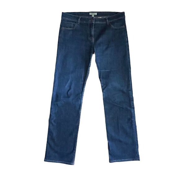 Y2K Vintage Burberry Womens Boot Cut Low Rise Jeans Sz 6 Nova Check Medium Wash - Picture 1 of 10